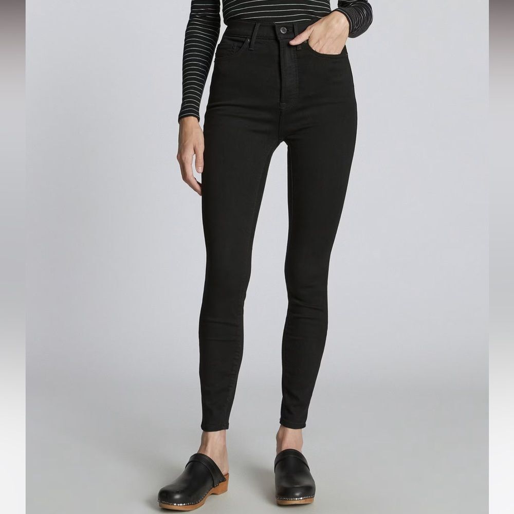 Everlane NWT The Way High Skinny Jean in Black Size 25 Crop